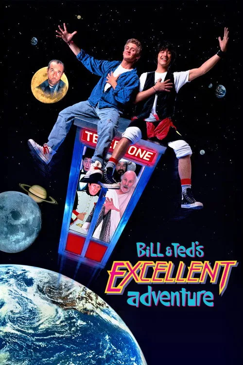 Official theatrical poster for Bill & Ted's Excellent Adventure (1989)