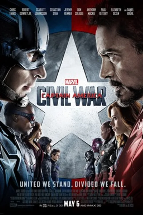 Official theatrical poster for Captain America: Civil War (2016)