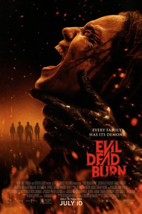 Official theatrical poster for Evil Dead Burn (2026)