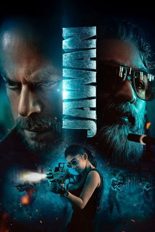 Official theatrical poster for Jawan (2023)