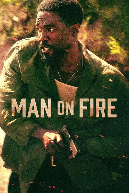 Official theatrical poster for Man on Fire (2026)