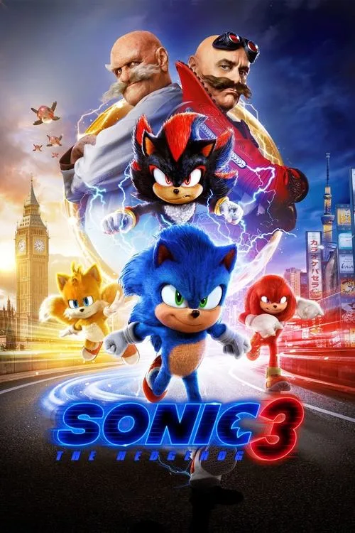 Official theatrical poster for Sonic the Hedgehog 3 (2024)