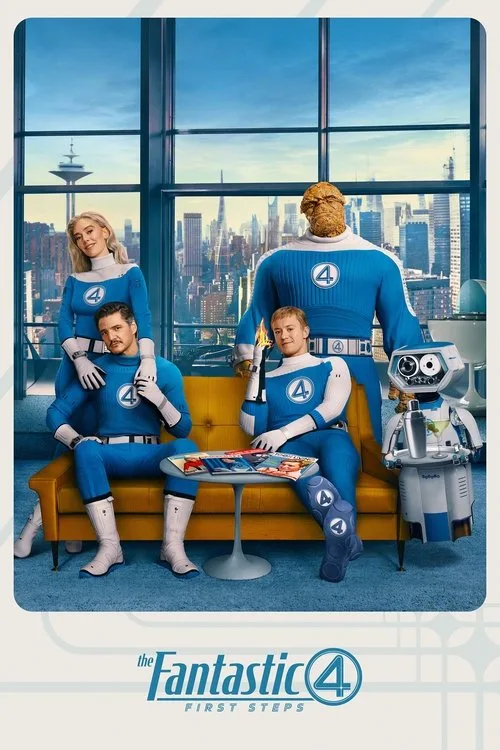 Official theatrical poster for The Fantastic Four: First Steps (2025)