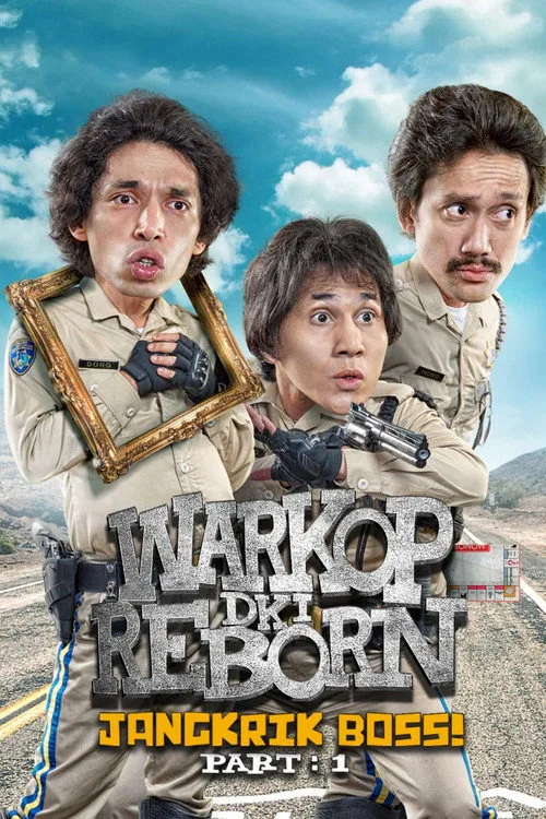 Official theatrical poster for Warkop DKI Reborn: Jangkrik Boss! Part 1 (2016)